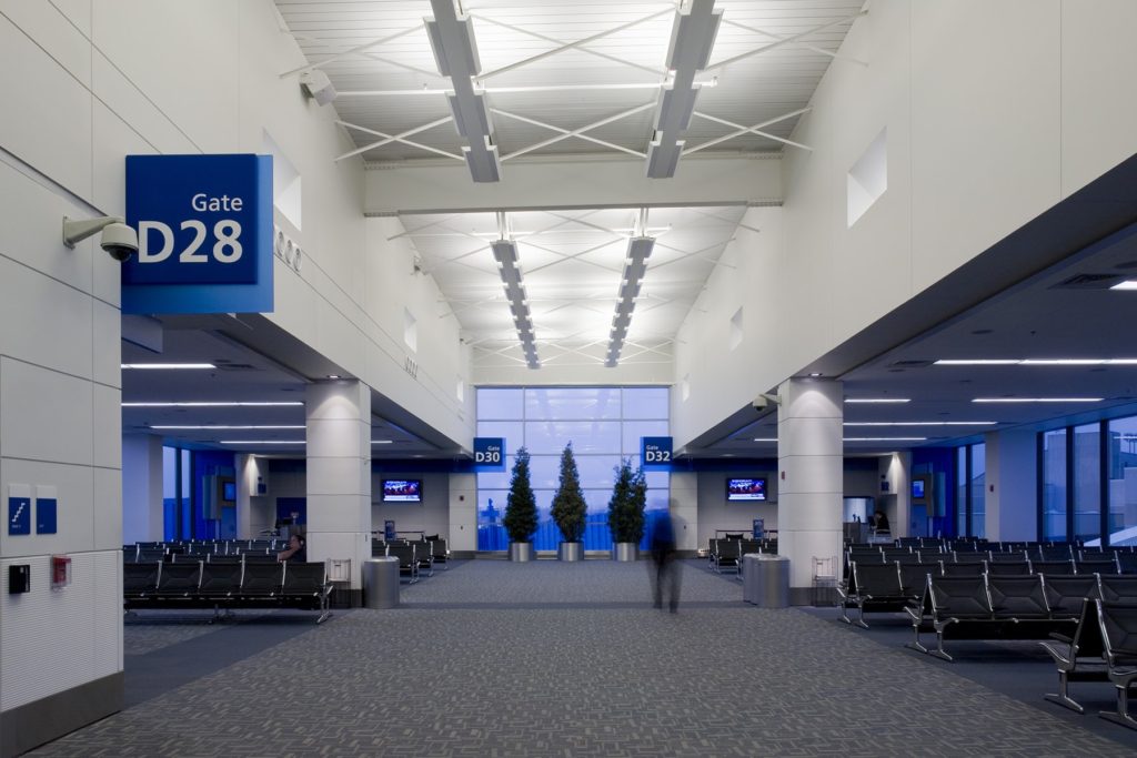 Detroit Metro Airport Terminal Renovation Romulus  Walbridge