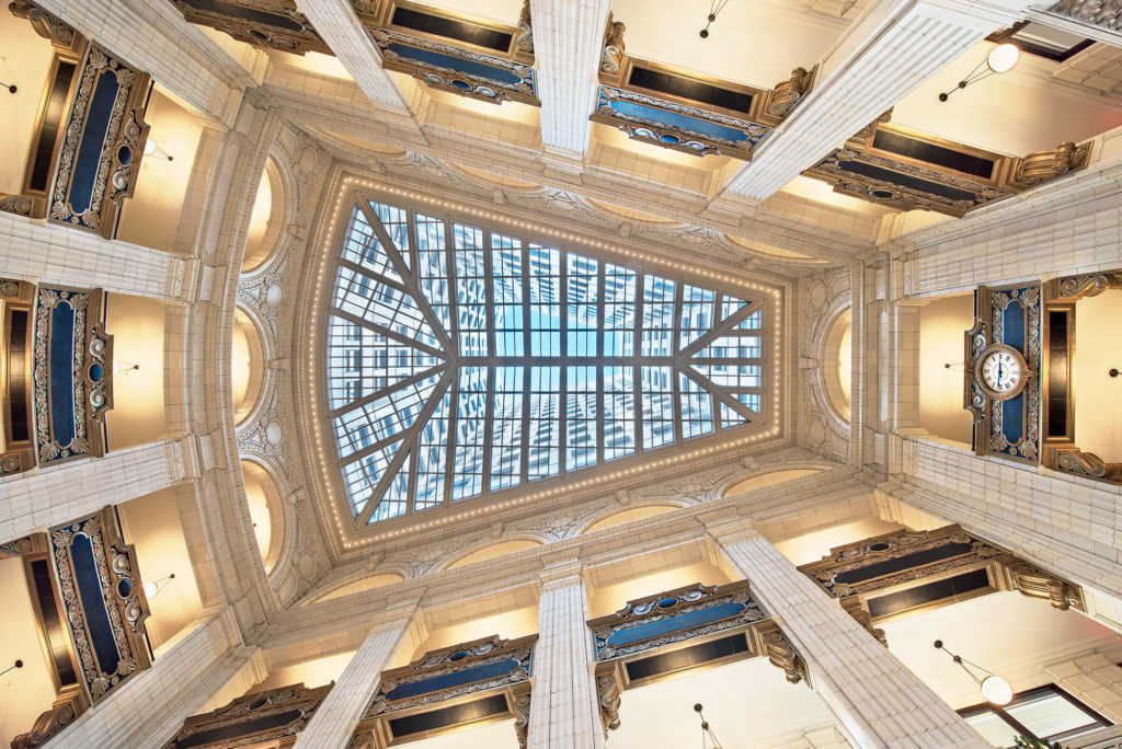 Inside the David Whitney Building after the renovations.